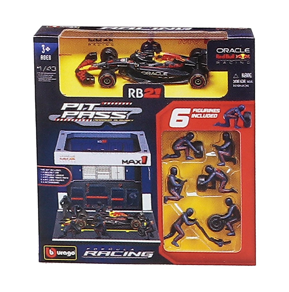 Burago 38459T Red Bull F1 RB21 #22 Yuki Tsunoda 2025 Pit Pass Set 1:43 Scale *PRE ORDER £26.09*