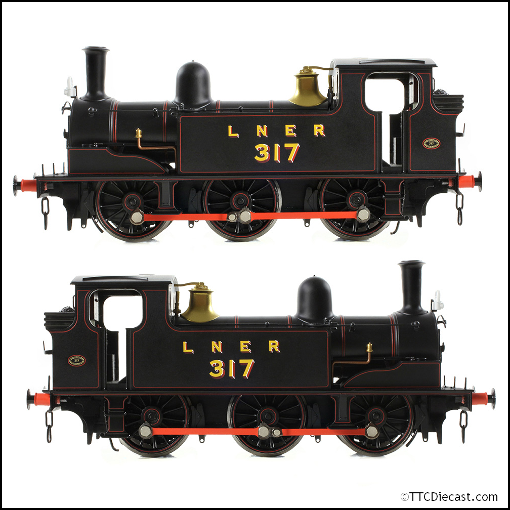 Bachmann 31-066SF NER E (J71) Tank 317 LNER Lined Black (DCC SOUND) OO Gauge *PRE ORDER £229.46*