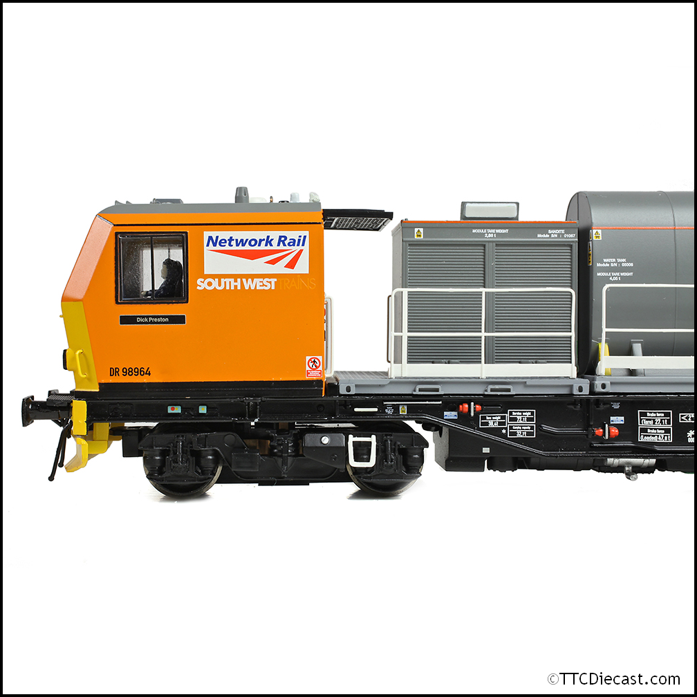 Bachmann 31-579 Windhoff MPV 2-Car Set Network Rail Orange, OO Gauge