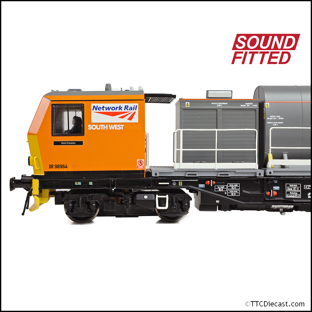 Bachmann 31-579SF Windhoff MPV 2-Car Set Network Rail Orange, OO Gauge