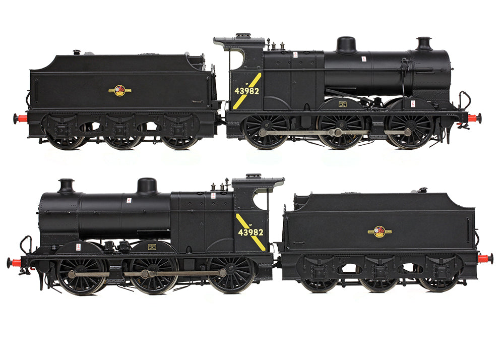 Bachmann 31-884A MR 3835 (4F) with Fowler Tender 43982 BR Black (Late Crest) OO Gauge