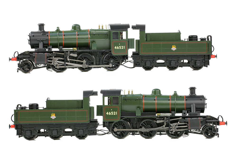Bachmann 32-831 LMS Ivatt 2MT 46521 BR Lined Green (Early Emblem) OO Gauge