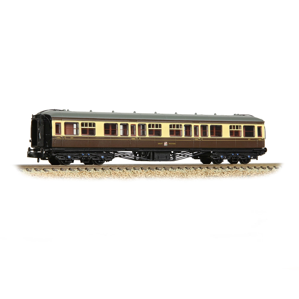 Farish 374-536A GWR Hawksworth Third Corridor GWR Chocolate & Cream N Gauge