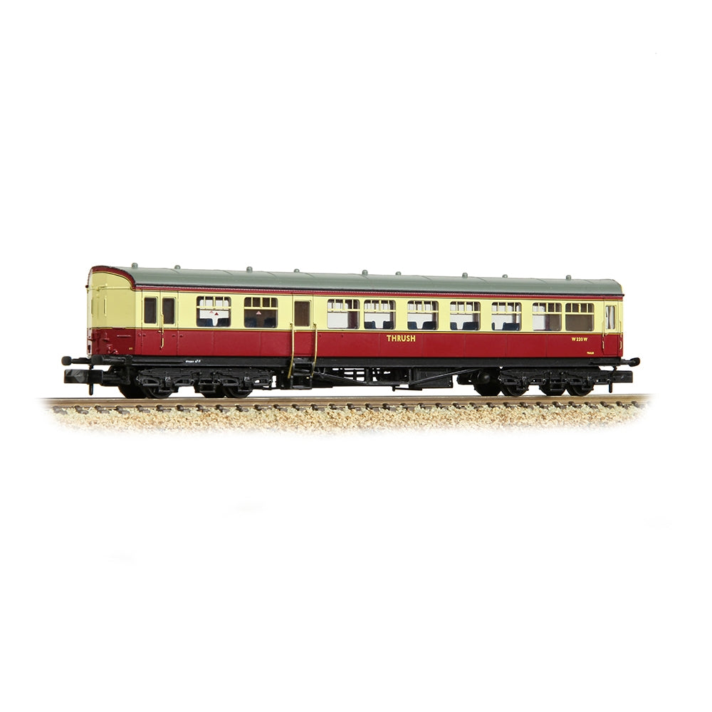 Farish 374-610A GWR Hawksworth Auto-Trailer 'Thrush' BR Crimson & Cream - N Gauge