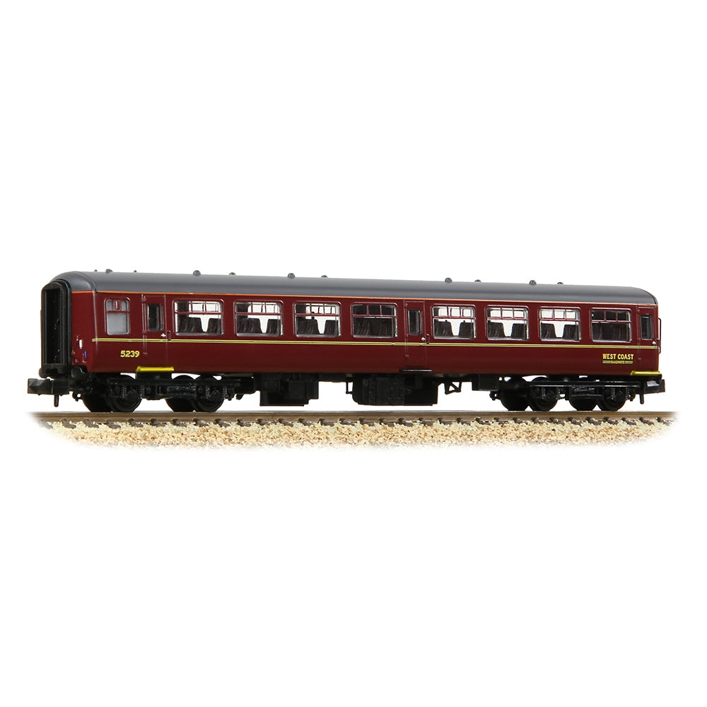 Farish 374-715 BR MK2A TSO Tourist Second Open WCRC Maroon - N Gauge