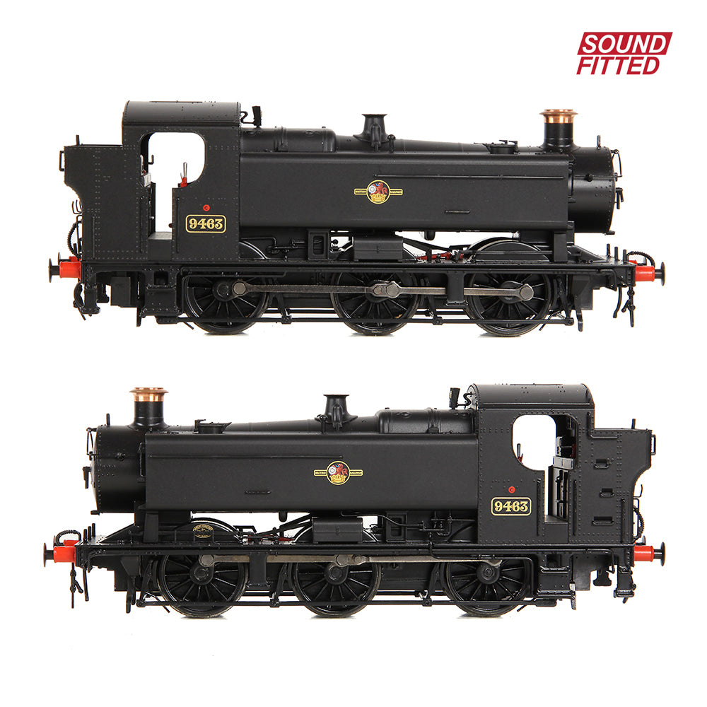 Bachmann 35-027ASF GWR 94XX Pannier Tank 9463 BR Black (Late Crest), OO Gauge *LAST FEW*