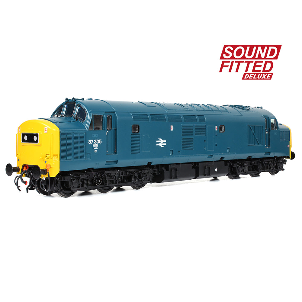 Bachmann 35-303SFX Class 37/0 Centre Headcode 37305 BR Blue OO Gauge