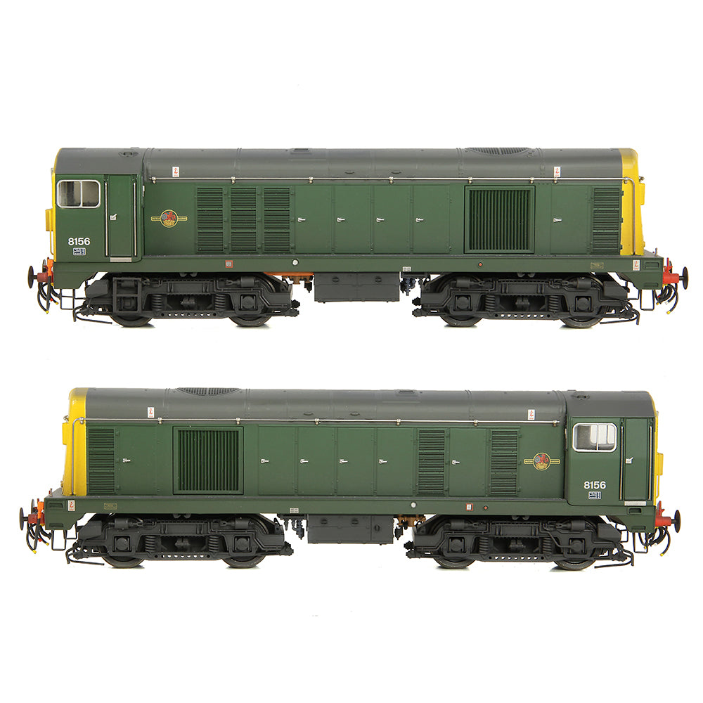 Bachmann 35-360 Class 20/0 Headcode Box 8156 BR Green (Full Yellow Ends) Weathered, OO Gauge