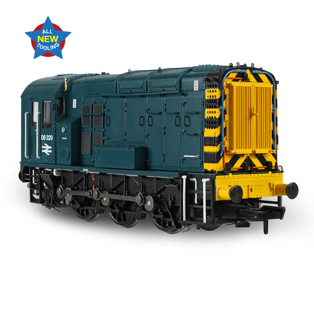 Bachmann 35-925 Class 08 08329 BR Blue (Wasp Stripes) OO Gauge *LAST ONE*