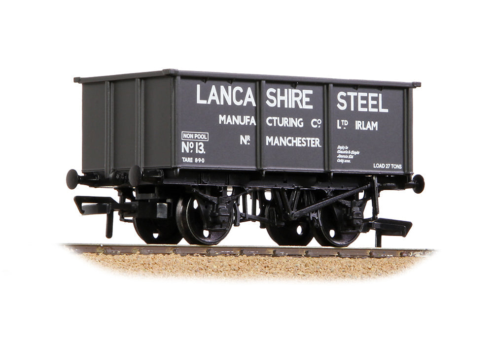 Bachmann 37-280A BR 27T Steel Tippler 'Lancashire Steel Manufacturing' Dark Grey OO Gauge *PRE ORDER £21.80*
