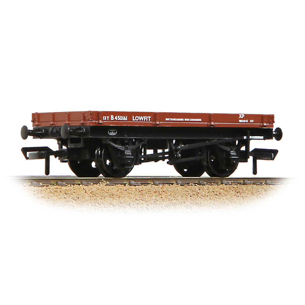 Bachmann 37-479B 1 Plank 'Lowfit' Wagon BR Bauxite (Late), OO Gauge