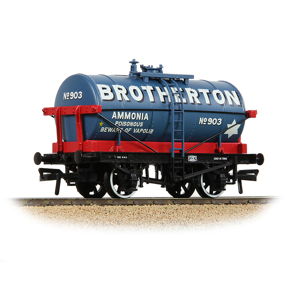 Bachmann 37-690 14T Tank Wagon 'Brotherton' Blue, OO Gauge