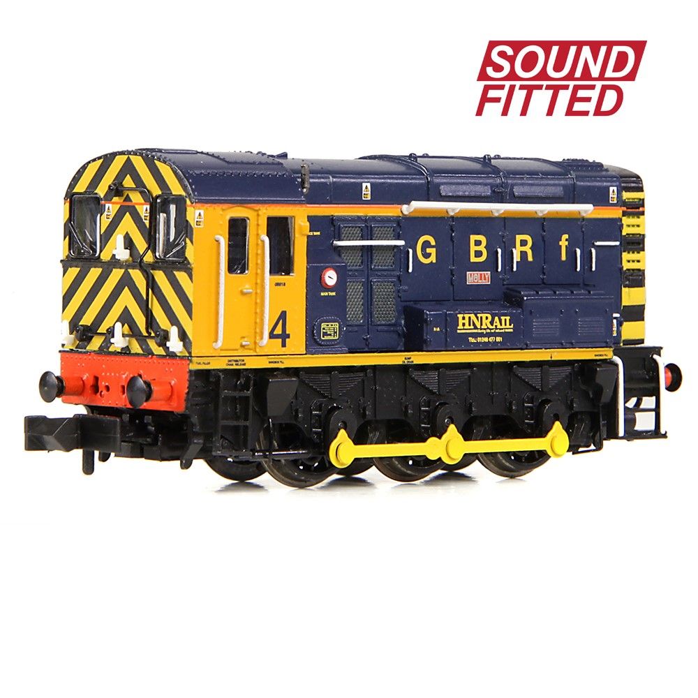 Farish 371-016KSF Class 08 08818/No. 4 ‘Molly’ GBRf/Harry Needle Railroad Company, N Gauge *LAST FEW*