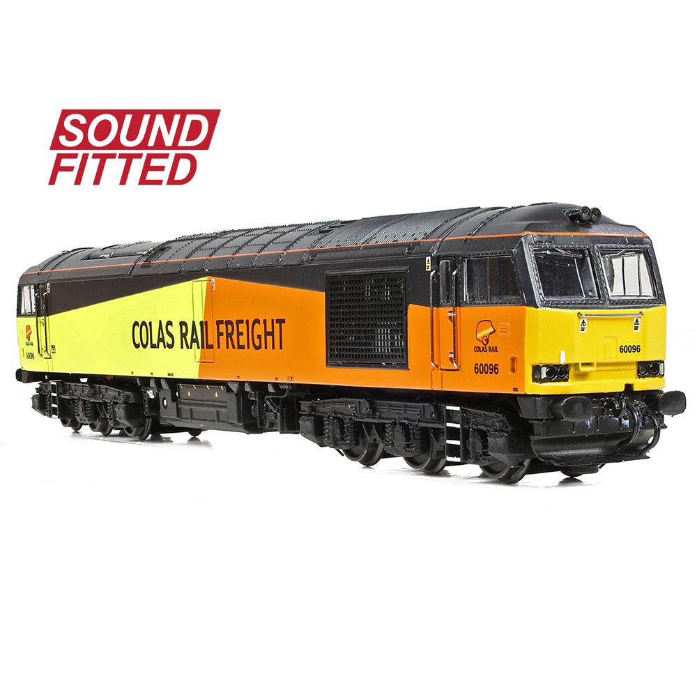 Farish 371-358ASF Class 60 60096 Colas Rail Freight - Sound Fitted, N Gauge