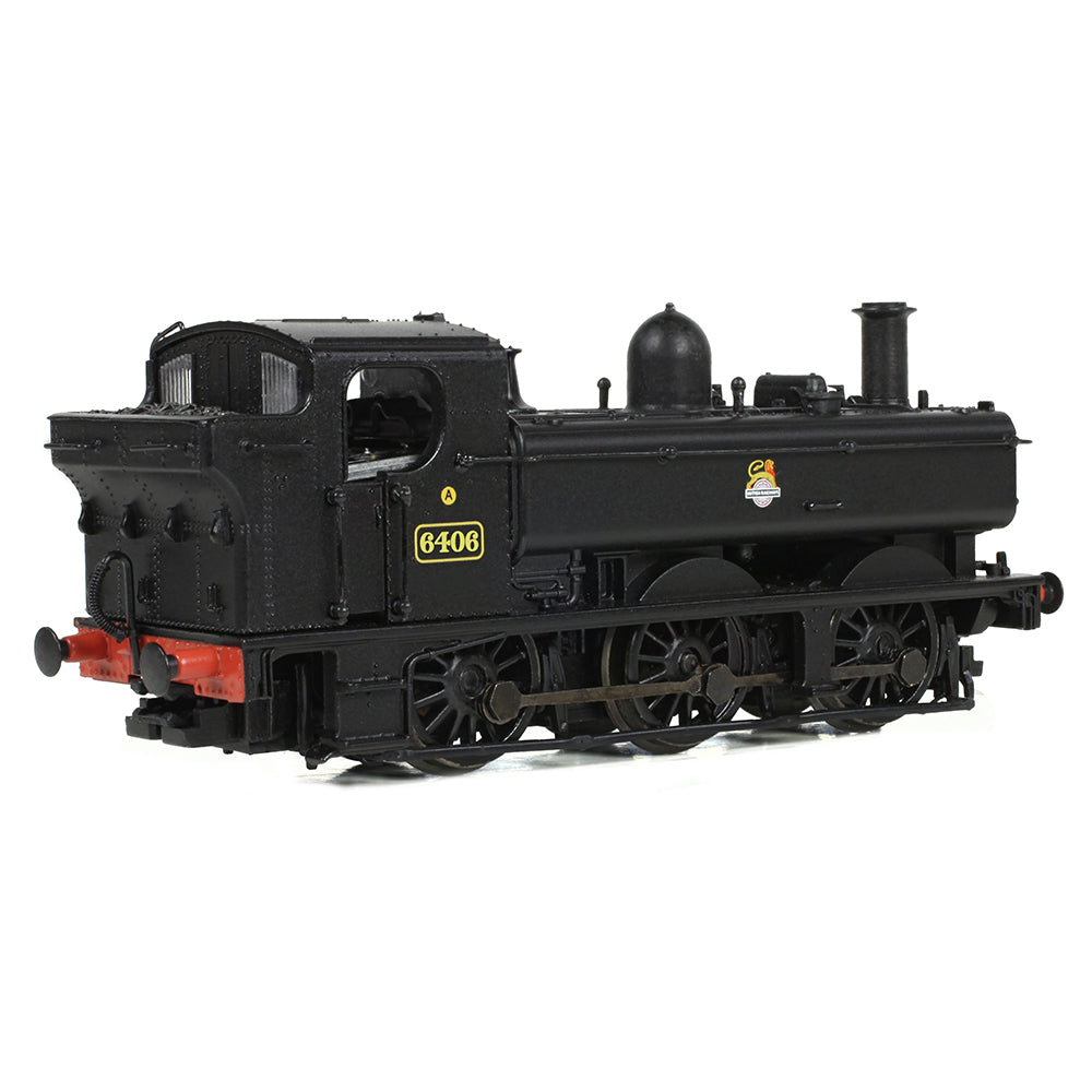 Farish 371-986B GWR 64XX Pannier Tank 6406 BR Black (Early Emblem) N Gauge