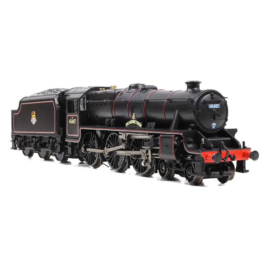 Farish 372-136A LMS 5MT 'Black 5' 45407 'The Lancashire Fusilier' BR Lined Black (E/E) - N Gauge