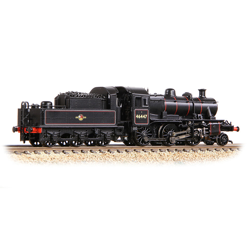 Farish 372-628A LMS Ivatt 2MT 46447 BR Lined Black (Late Crest) N Gauge *LAST FEW*
