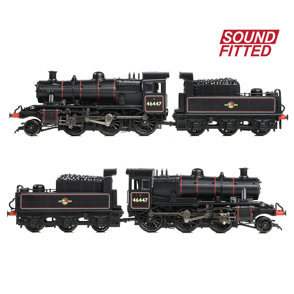 Farish 372-628ASF LMS Ivatt 2MT 46447 BR Lined Black (Late Crest) N Gauge *LAST FEW*