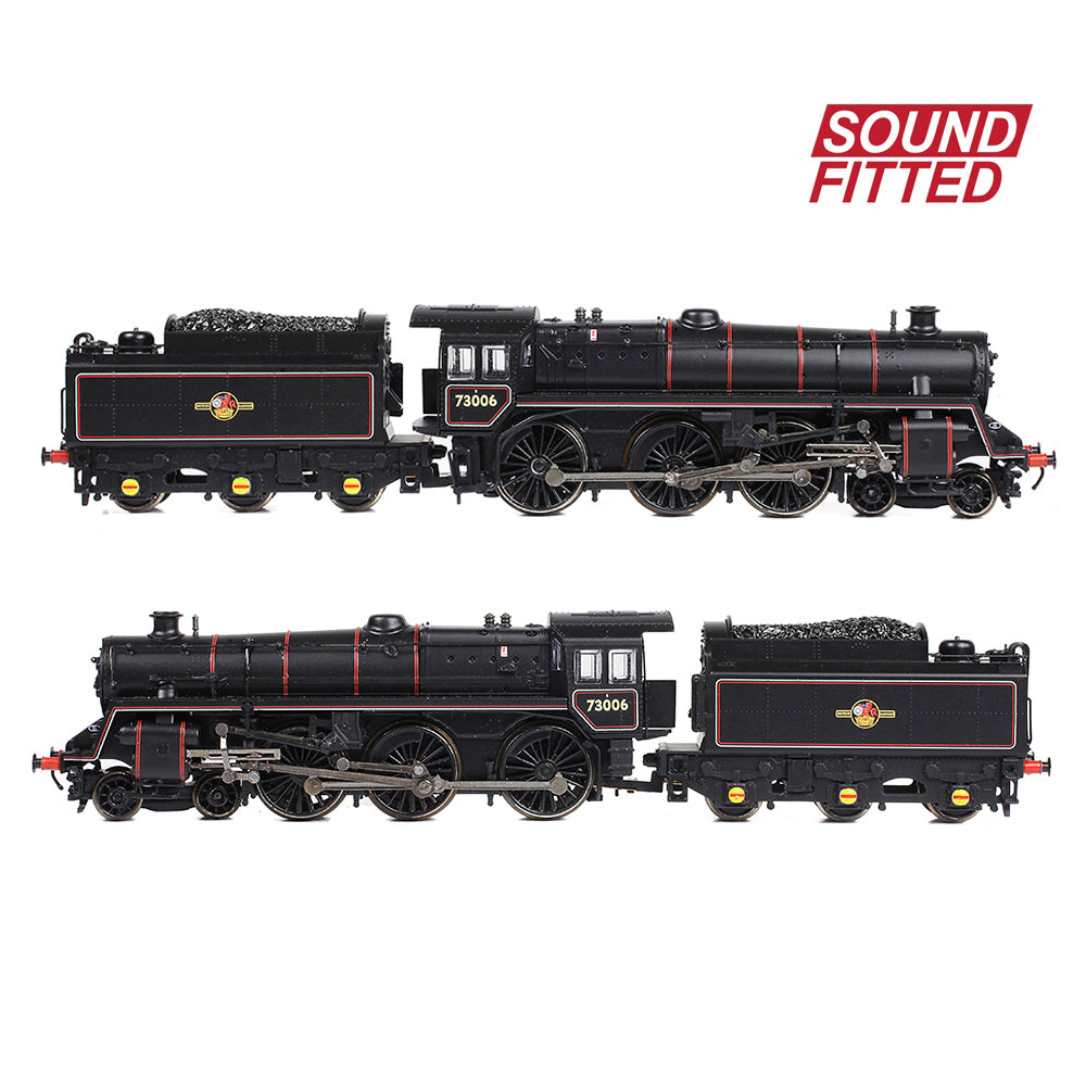 Farish 372-729ASF BR Standard 5MT / BR1 Tender 73006 BR Lined Black (L/Crest) - N Gauge