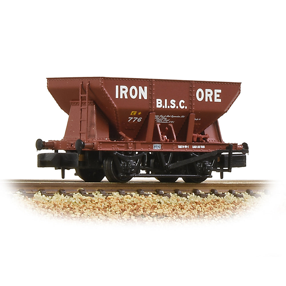 Farish 373-219 24T Iron Ore Hopper 'B.I.S.C. Iron Ore' Red, N Gauge