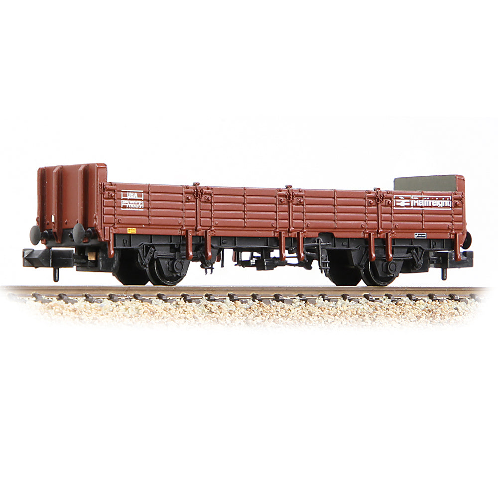 Farish 373-629A BR OBA Open Wagon Low Ends BR Freight Brown (Railfreight) - N Gauge