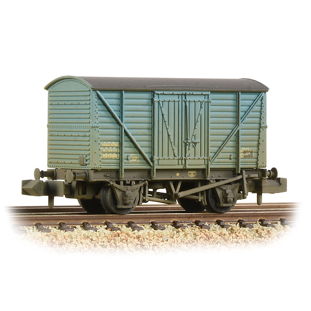 Farish 373-727B BR 10T Insulated Van BR Ice Blue - Weathered, N Gauge