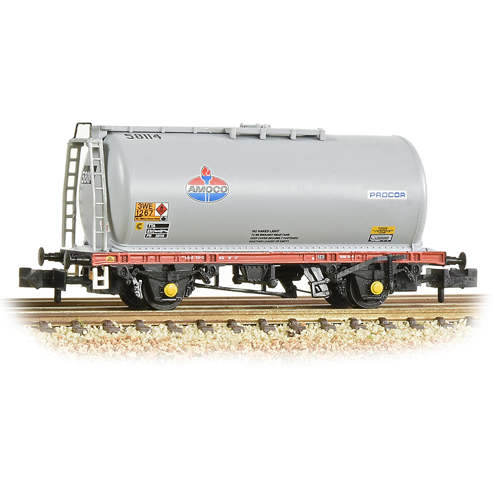 Farish 373-787 BR 45T TTA Tank Wagon 'Amoco' Grey, N Gauge *LAST FEW*