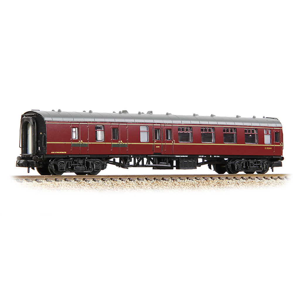 Farish 374-187E BR Mk1 BSK Brake Second Corridor BR Maroon - N Gauge