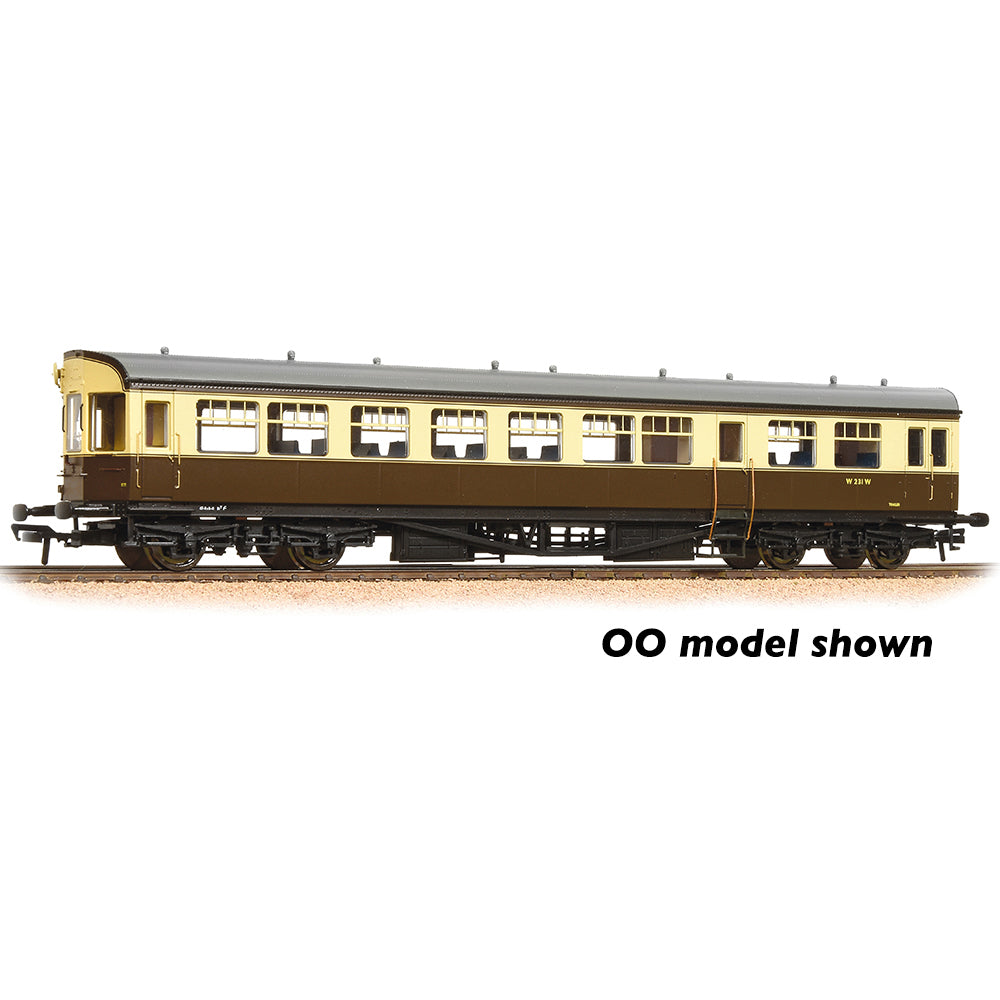 Farish 374-614 GWR Hawksworth Auto-Trailer BR (WR) Chocolate & Cream - N Gauge
