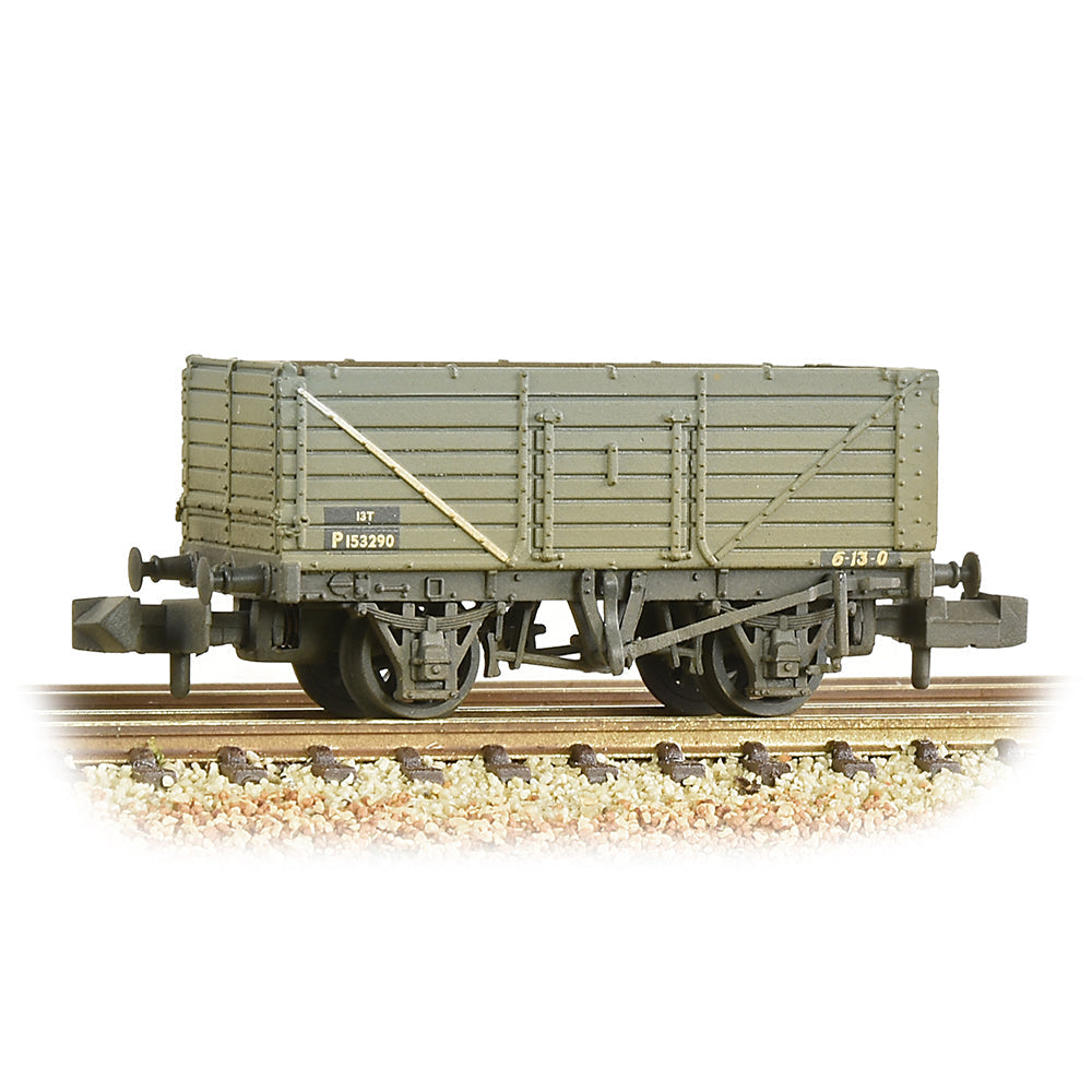 Farish 377-078C 7 Plank Wagon End Door BR Grey (Early) - Weathered, N Gauge *LAST FEW*