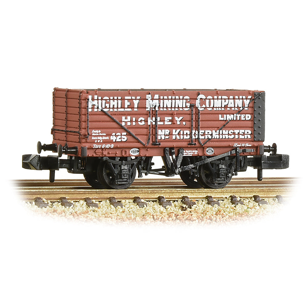 Farish 377-092 7 Plank Wagon End Door 'Highley Mining Company Ltd.' Red, N Gauge *LAST FEW*