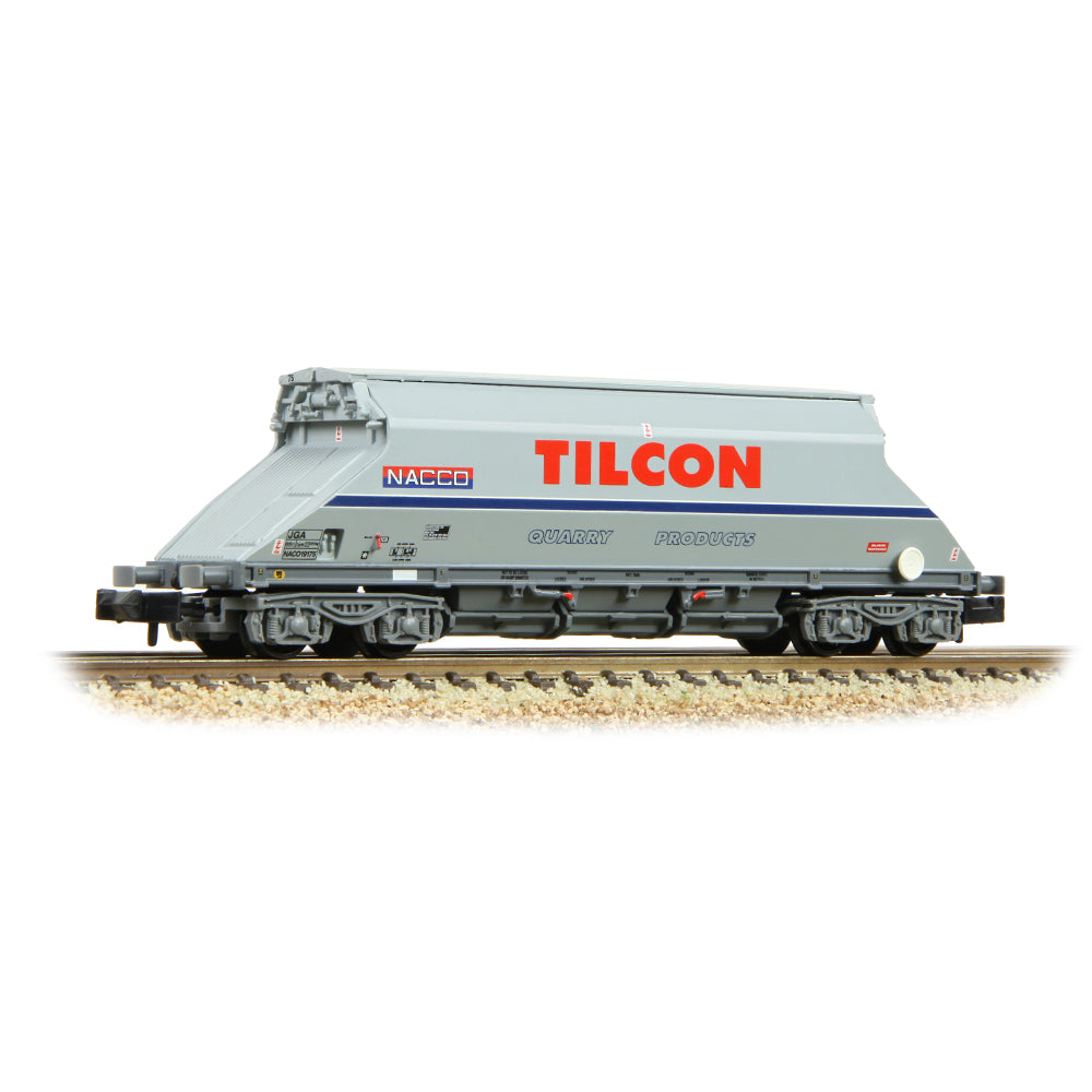 Farish 377-104A JGA Bogie Hopper with Hopper Cover 'Tilcon' Grey N Gauge