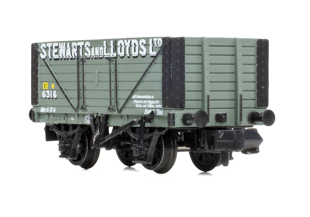 Farish 377-150C 8 Plank Wagon Fixed Ends 'Stewarts & Lloyds Ltd' Grey N Gauge *PRE ORDER £21.80*
