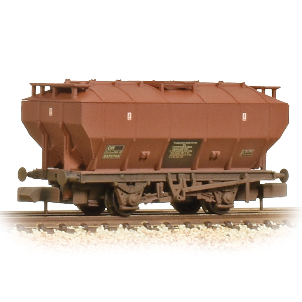 Farish 377-765A Covered Hopper Wagon BR Bauxite Weathered *LAST FEW*