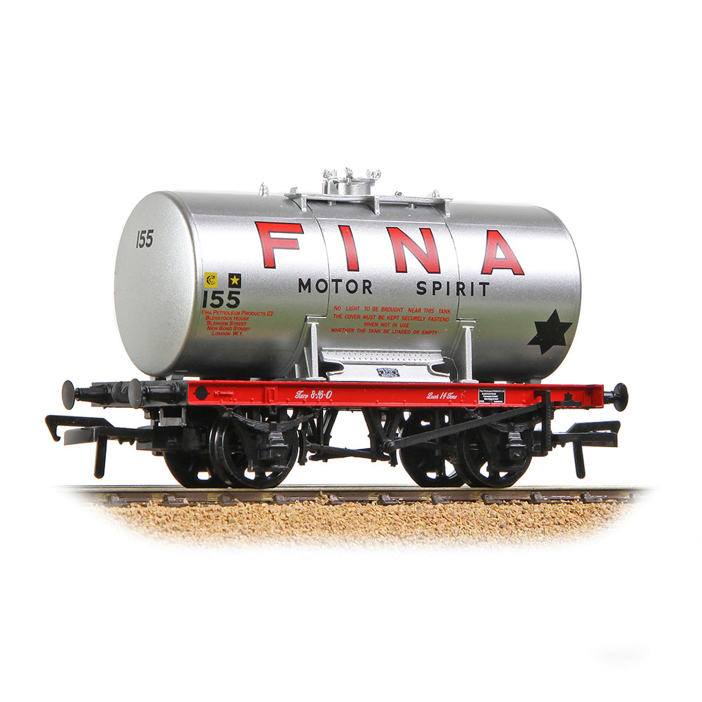 Bachmann 38-781 14T Anchor-Mounted Tank Wagon 'Fina' Silver OO Gauge *PRE ORDER £29.66*