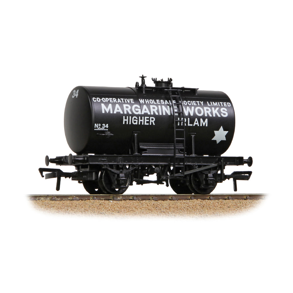 Bachmann 38-785 14T Anchor-Mounted Tank Wagon 'Irlam Margarine Works' Black OO Gauge *PRE ORDER £29.66*