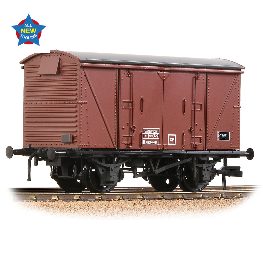 Bachmann 38-871 BR 12T 'Vanwide' Ventilated Van BR Bauxite (Late) (VANWIDE), OO Gauge