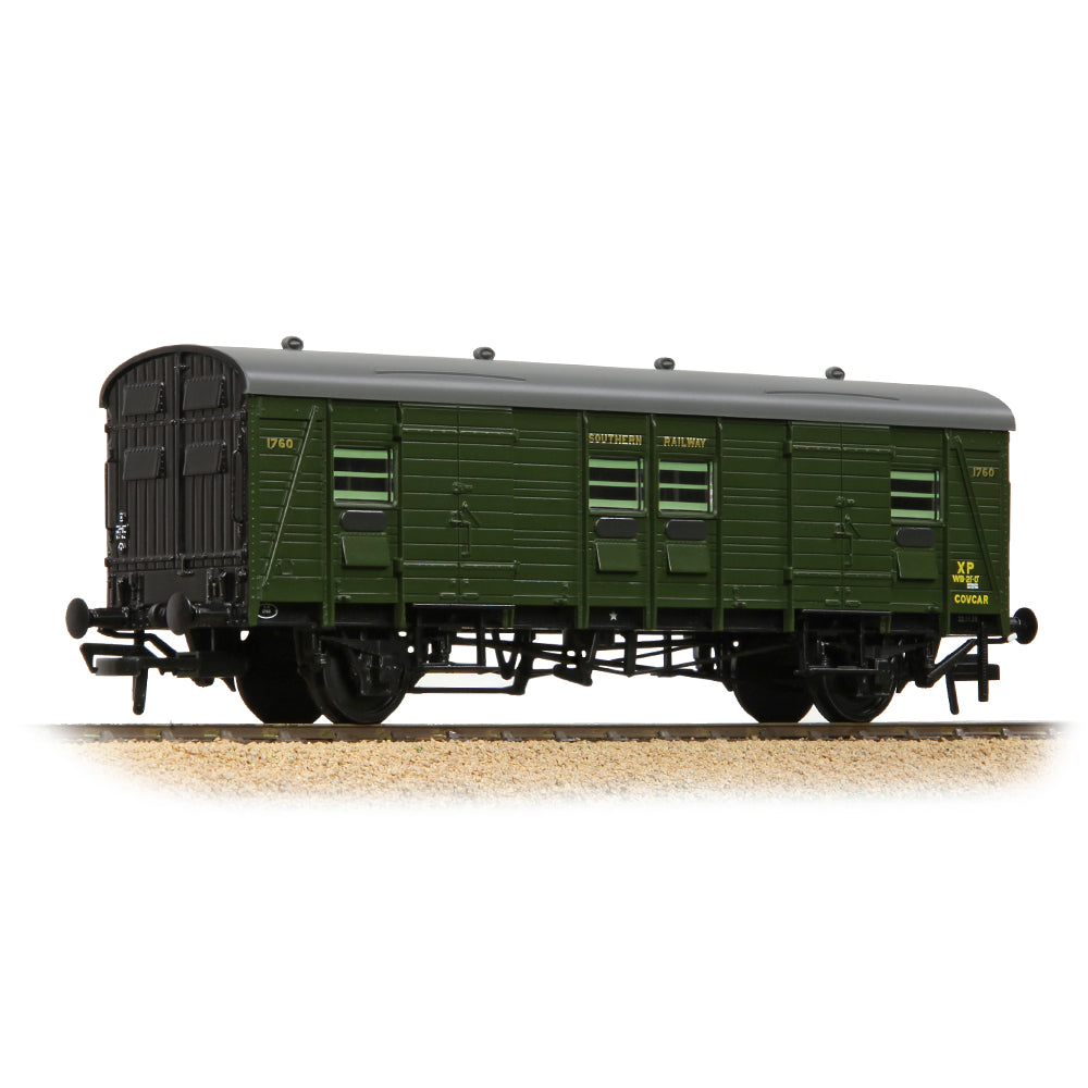 Bachmann 39-531A SR CCT 'Covcar' Covered Carriage Truck SR Maunsell Green, OO Gauge