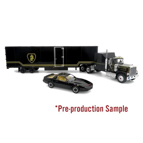 Iconic Replicas 430639 GMC General w/Trailer and 1982 Pontiac Firebird: Knight Set 1:43 Scale *PRE ORDER £139.49*