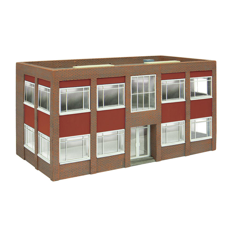 Scenecraft 44-018R Two Storey Office Block - Red 1:76 (OO) Gauge *PRE ORDER £50.96*