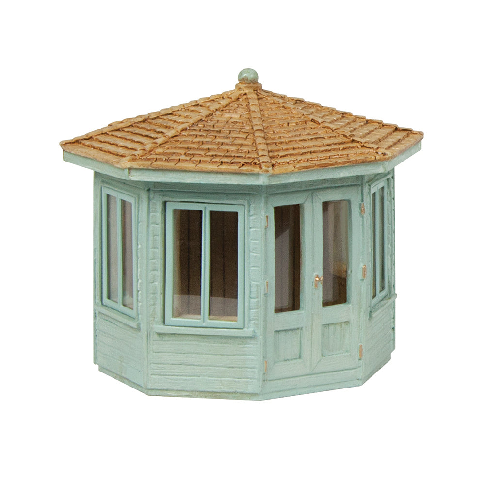 Scenecraft 44-0536G Octagonal Summer House - Green, OO Gauge