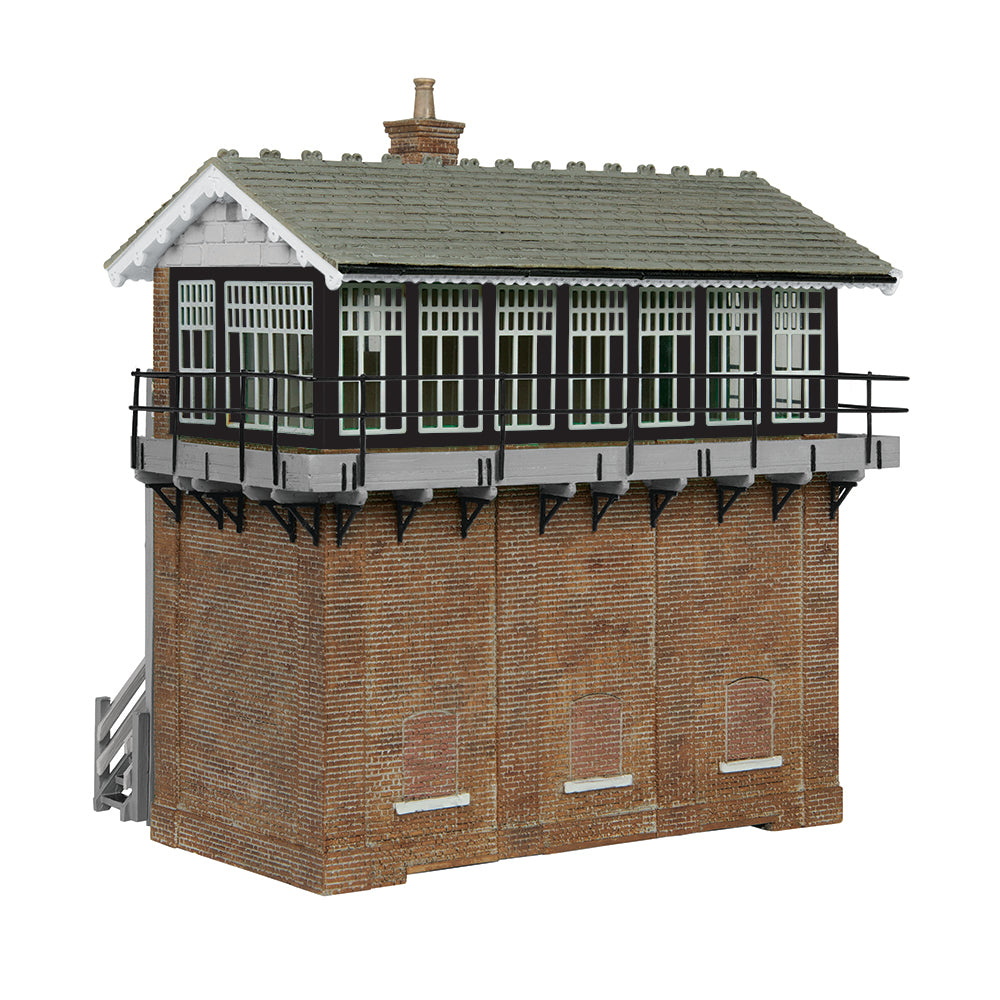 Scenecraft 44-1011A March East Junction Signal Box Grey & Black OO Gauge
