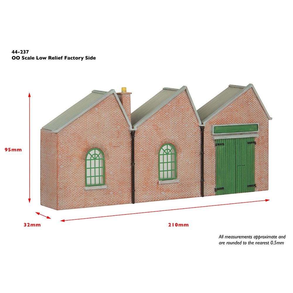 Scenecraft 44-237 Low Relief Factory Side, OO Gauge
