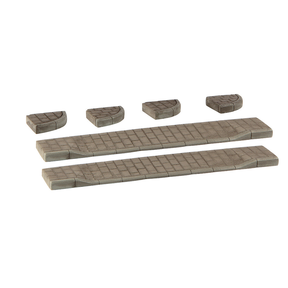 Bachmann 44-564 Corner Pavements and Drop Curbs, OO Gauge