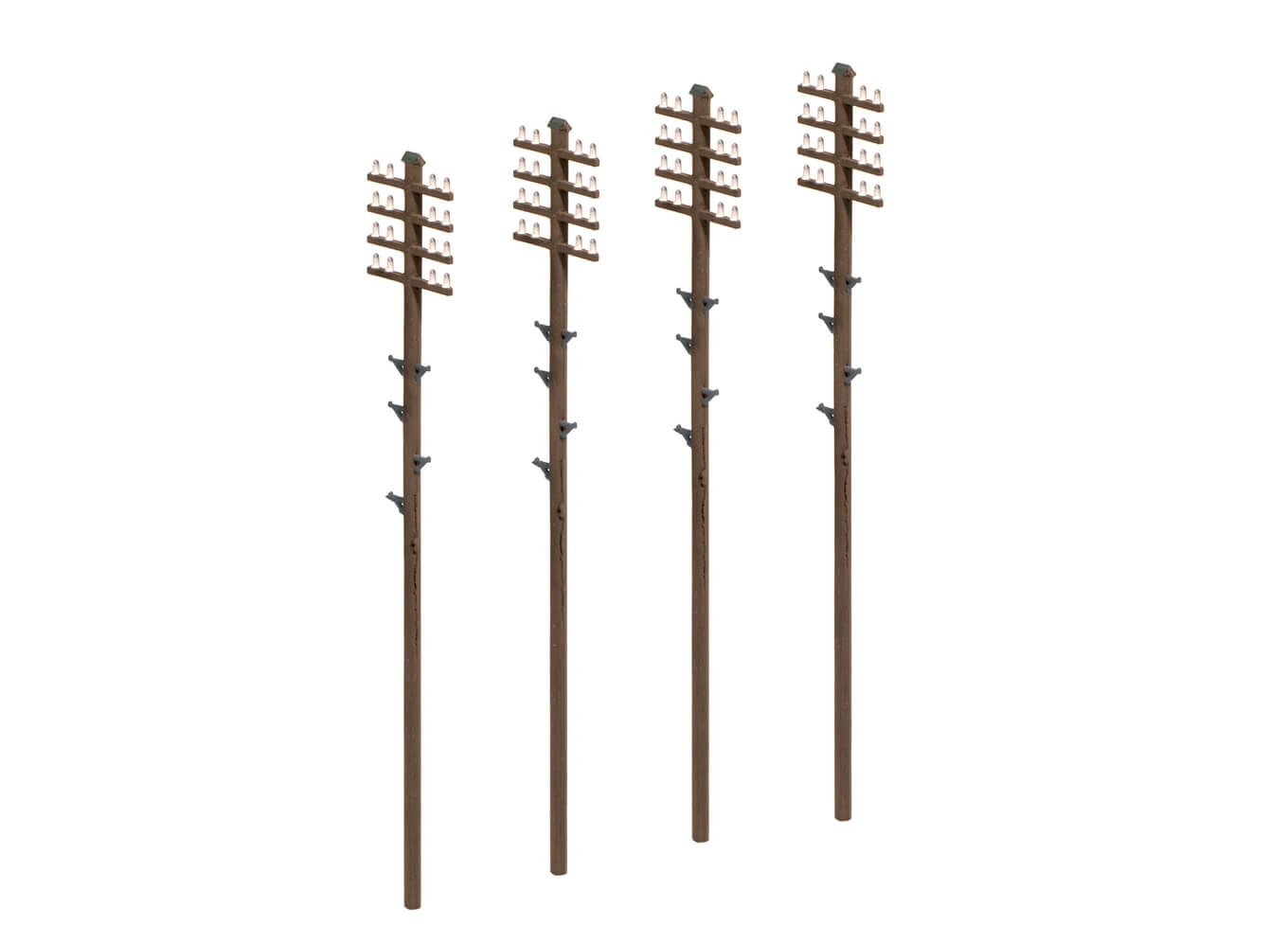 Ratio 452 Telegraph Poles (16 per pack)
