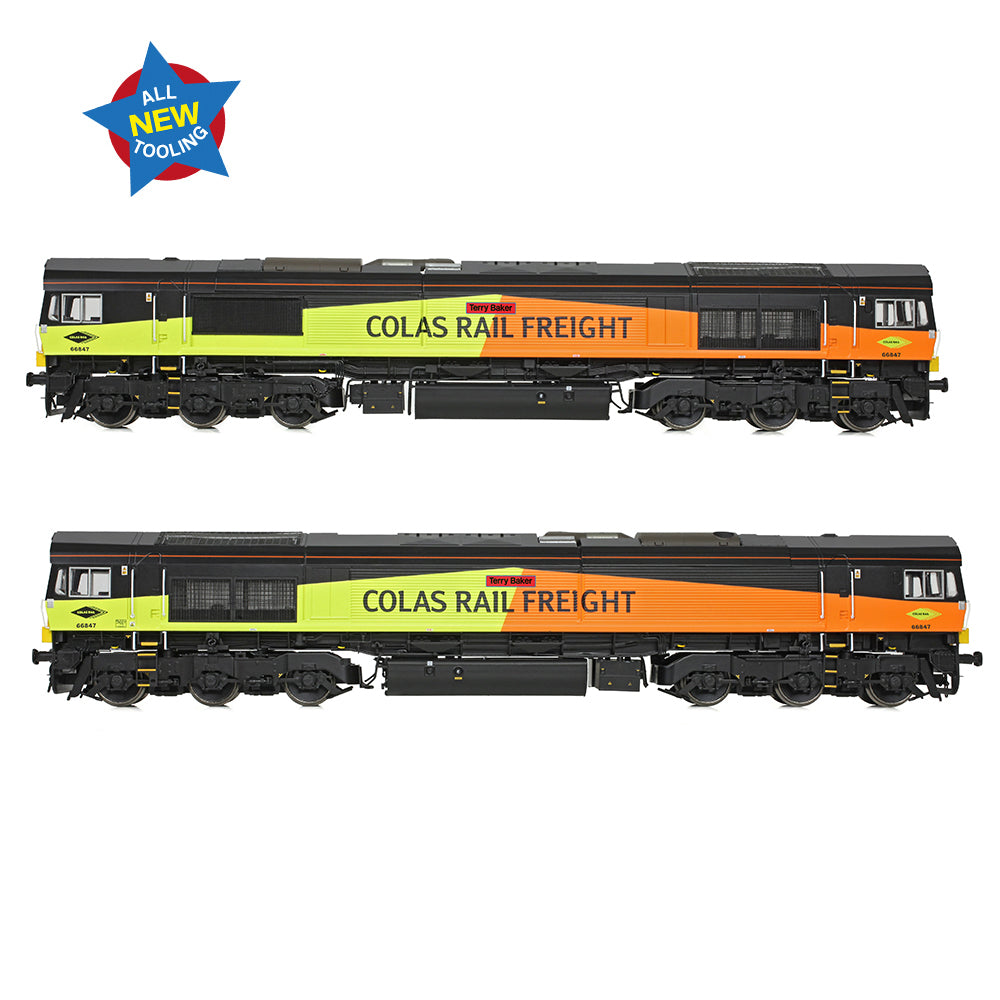 Bachmann 50-004 Class 66/8 66847 'Terry Baker' Colas Rail Freight OO Gauge *PRE ORDER £195.46*