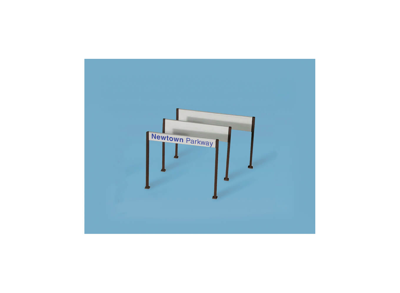 Modelscene 5186 Station Nameboards, Modern Type