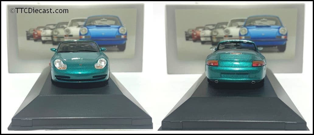 7114017 Porsche 911 Carrera 2 Cabriolet (996) 1999, Aquamarine, 1:43 Scale, MAG LP17