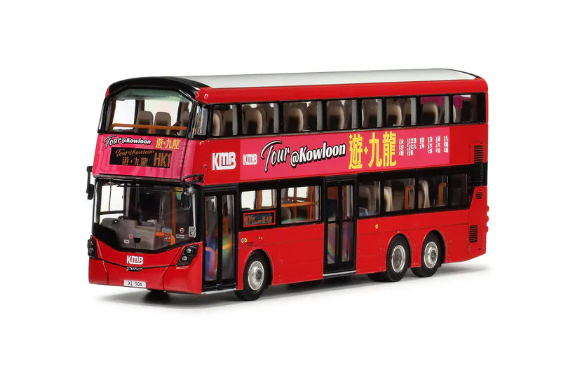 80M KMB2025025 KMB Volvo B8L Wright Gemini 3 Euro VI 12m (HK1 Tour@Kowloon) 1:76 Scale
