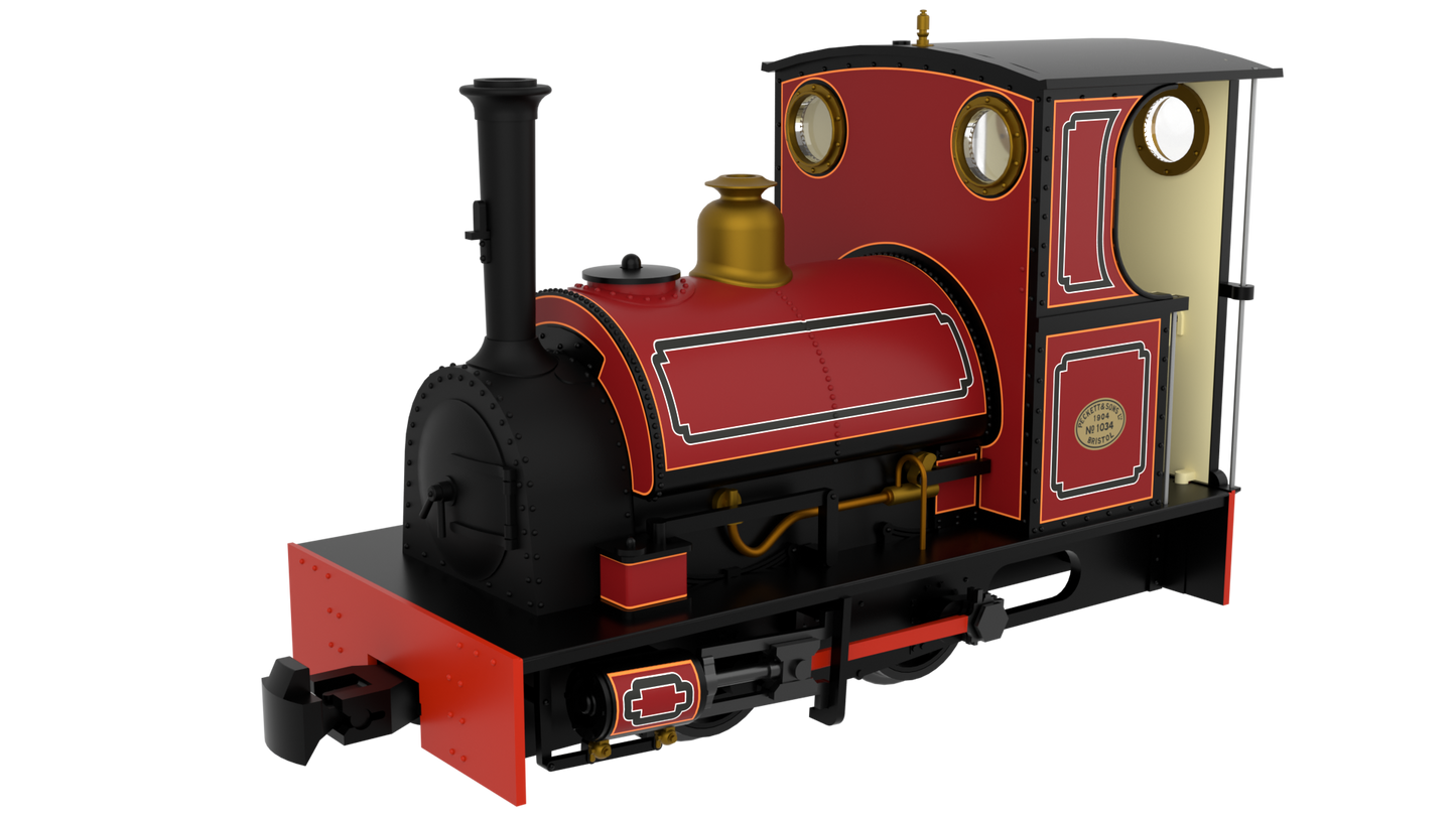 Rapido 814509 Peckett & Sons Cranmore Class - FR Style Lined Red - DCC Fitted OO9 Gauge *PRE ORDER £152.96*